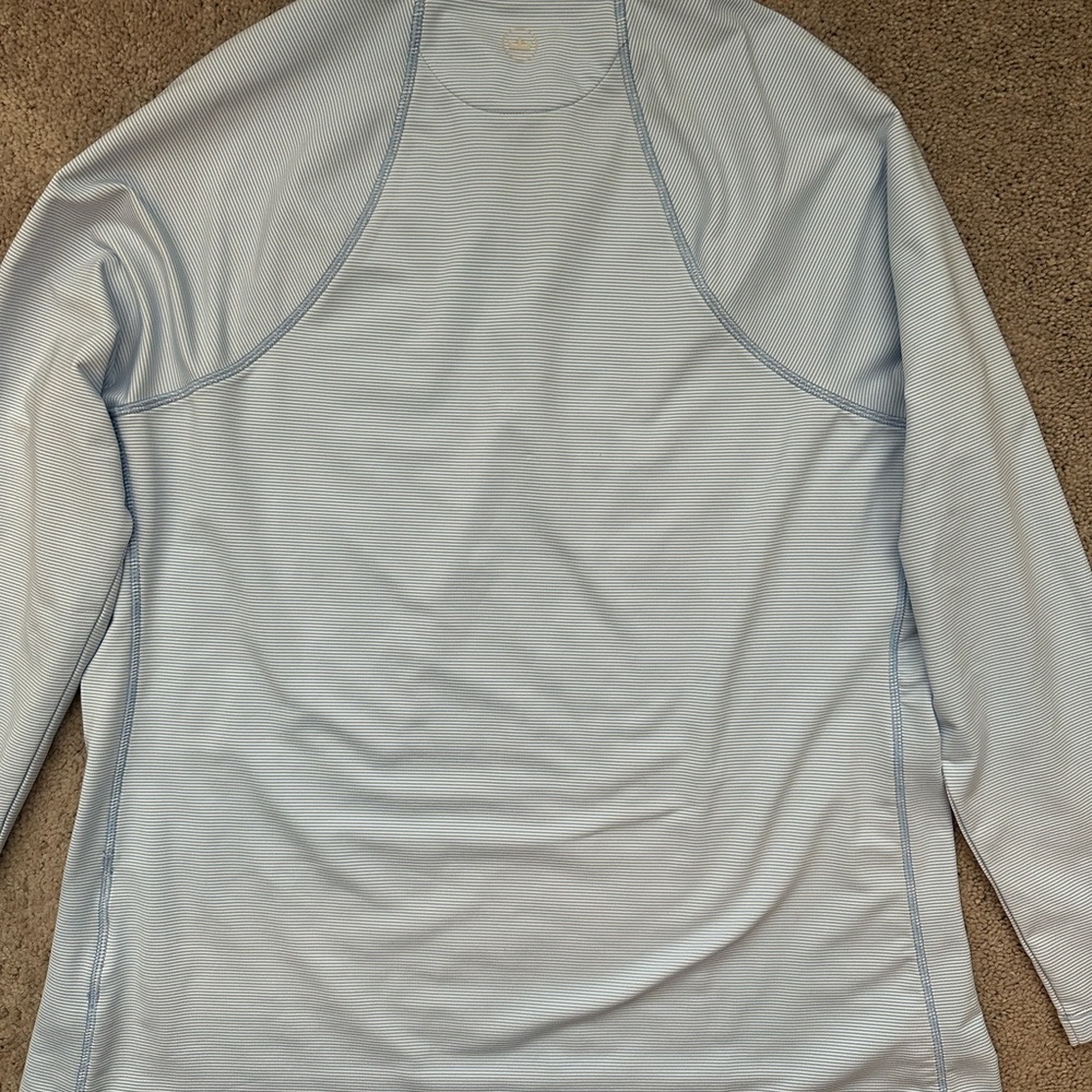 Light Blue Long Sleeve Pullover - Peter Millar - … - image 4